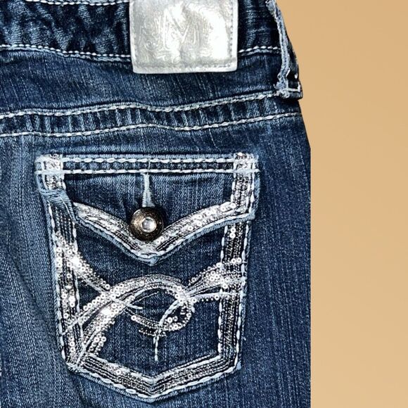 Maurice’s Distressed Denim Capri Jeans Size 7/8 #66 - Picture 5 of 5